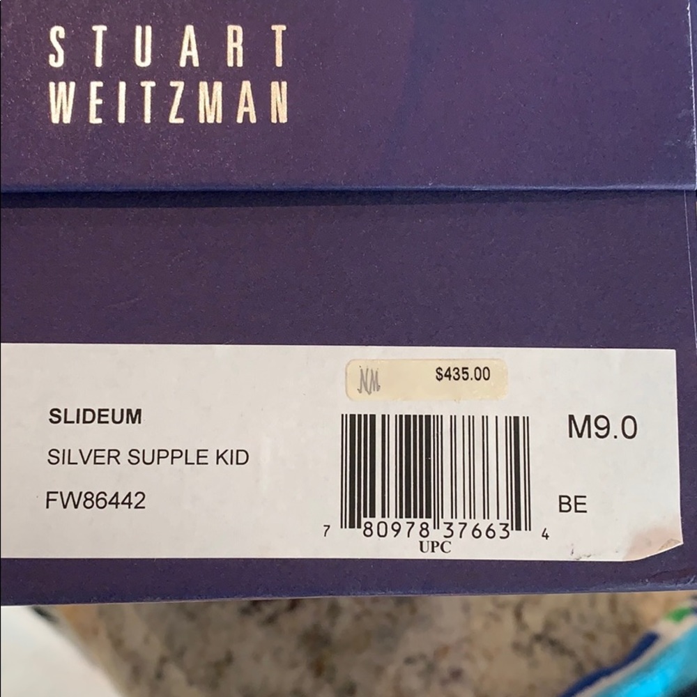 Stuart Weitzman silver heels! Worn one time! - Picture 7 of 7